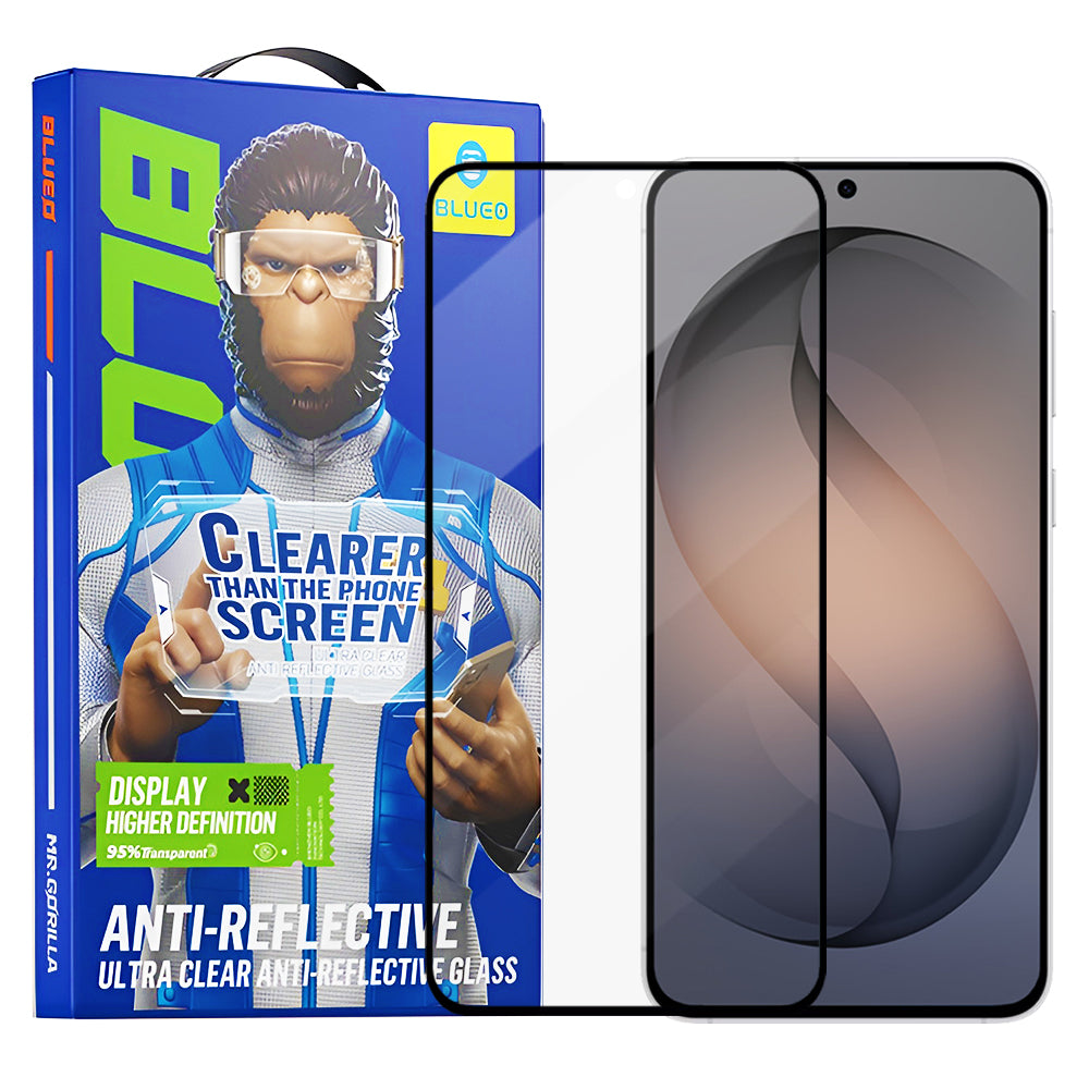 Película Protetora de Ecrã Blueo Anti-Reflexo HD para Samsung Galaxy S26 S942, Vidro Temperado, Full Glue, Preta