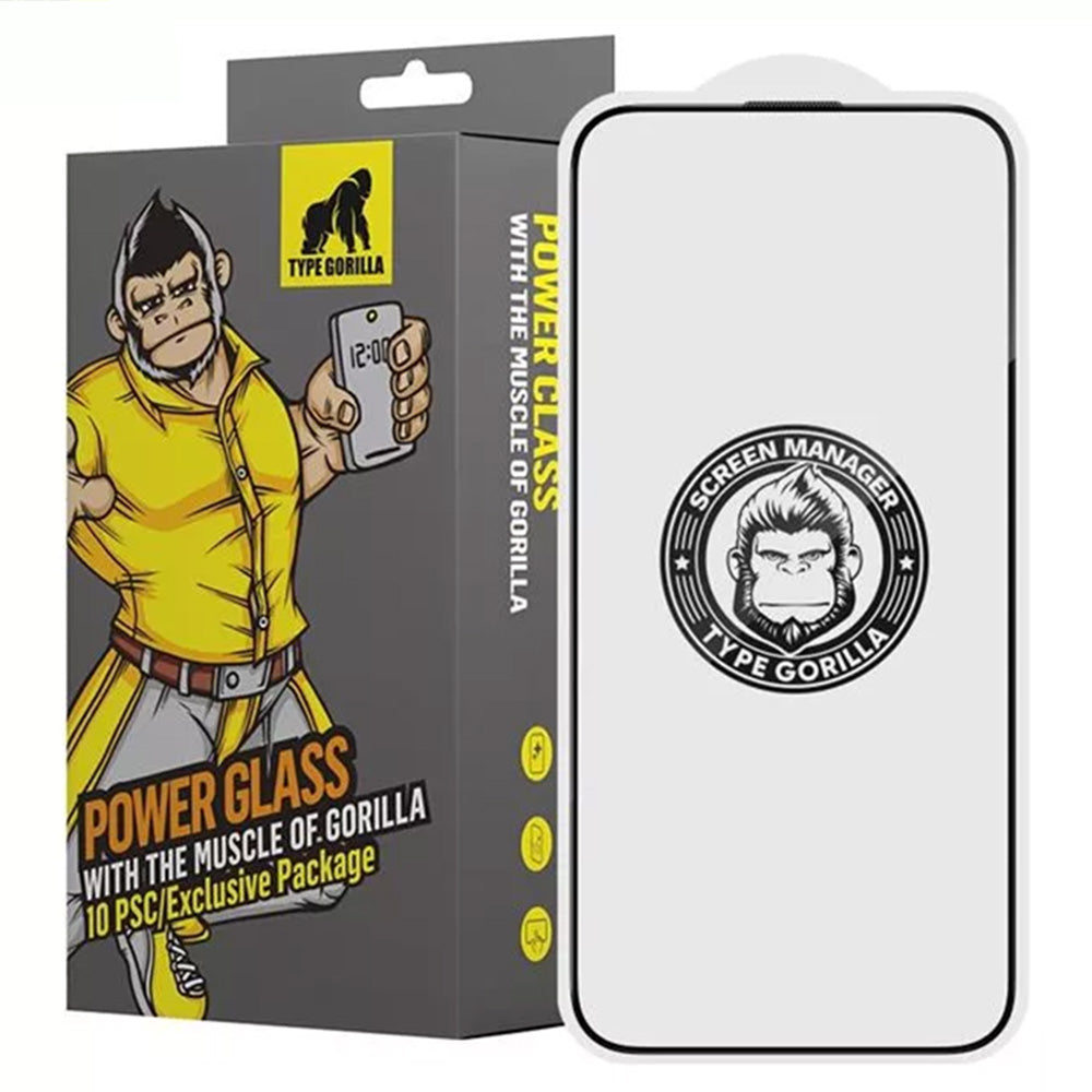 Película Protetora de Ecrã Blueo Anti-Estática HD para Apple iPhone 17 Air, Vidro Temperado, Full Glue, Preta