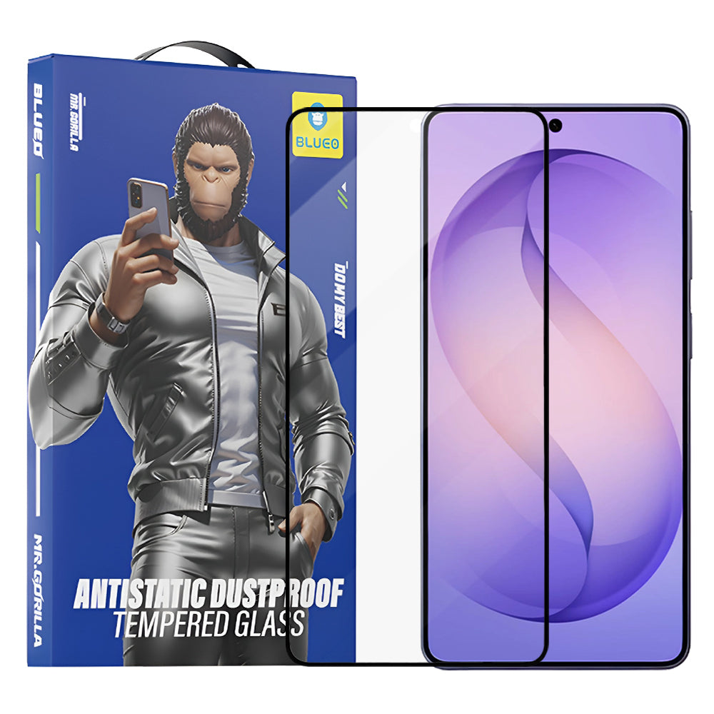 Blueo Anti-Static HD Screen Protector for Samsung Galaxy S26 Ultra S948, Tempered Glass, Full Glue, Black