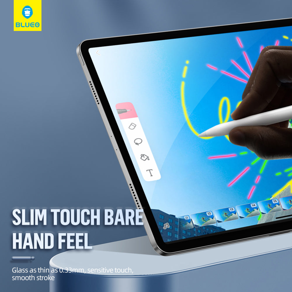 Película protetora de ecrã Blueo HD Applicator Pro para Apple iPad 10.2 (2021) / 10.2 (2020) / 10.2 (2019), Vidro Temperado, Cola Total