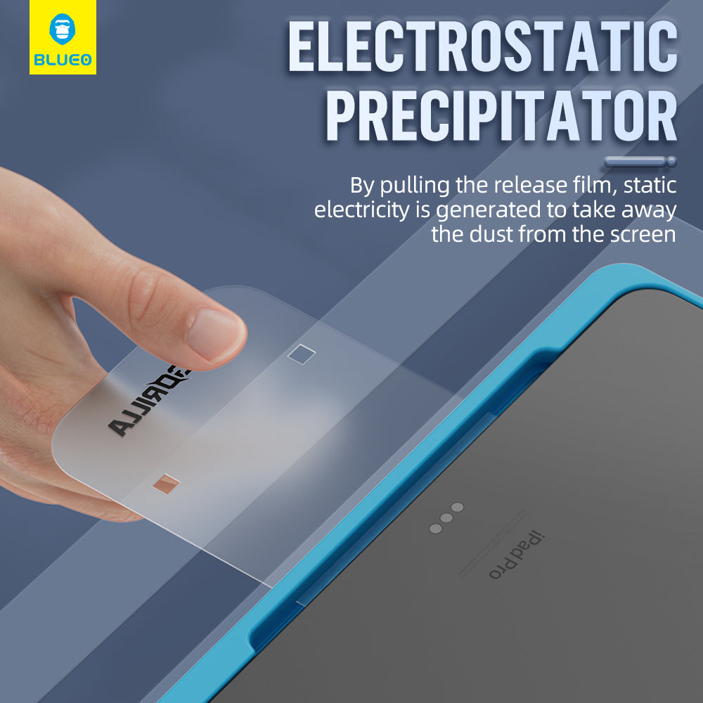 Película protetora de ecrã Blueo HD Applicator Pro para Apple iPad 10.2 (2021) / 10.2 (2020) / 10.2 (2019), Vidro Temperado, Cola Total