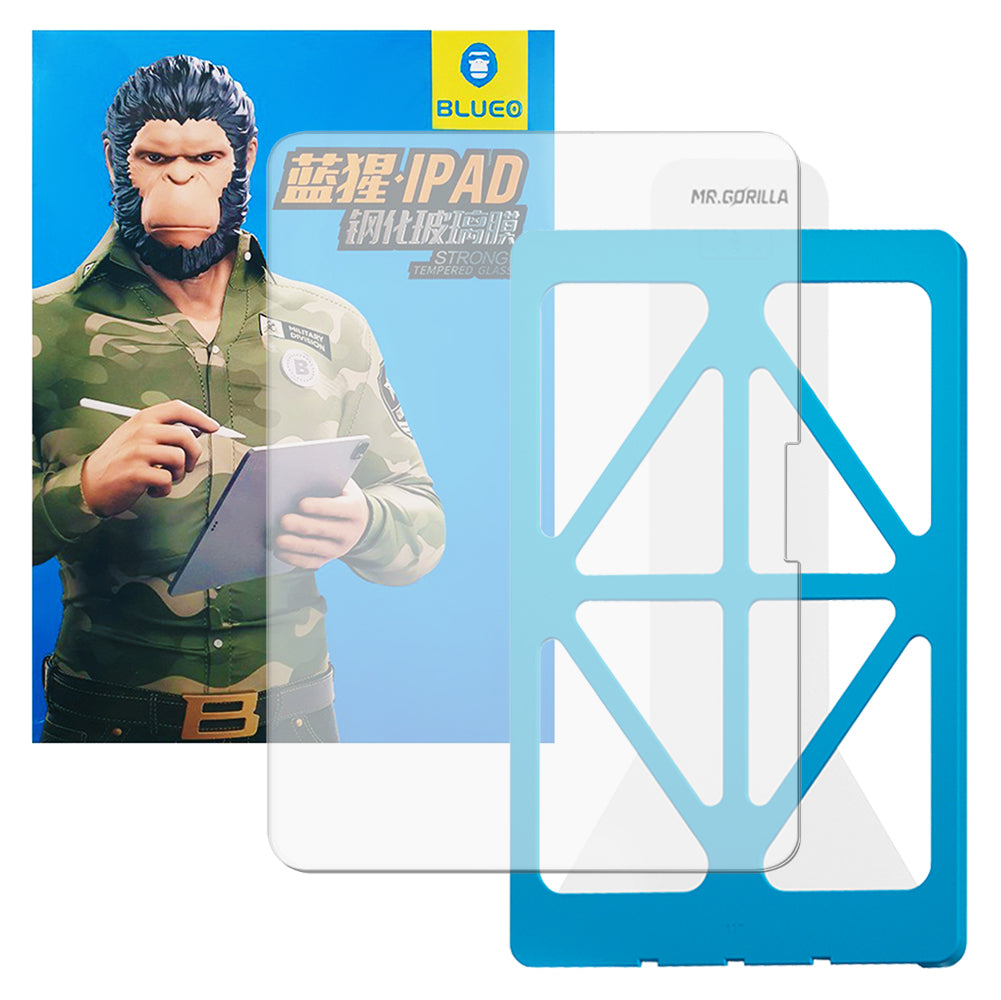 Blueo HD Applicator Pro Screen Protector for Apple iPad Air 11 (2024), Tempered Glass, Full Glue