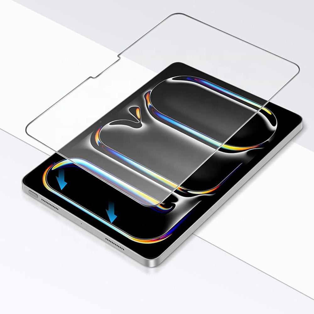 Película protetora de ecrã Blueo HD para Apple iPad (2025) / (2022), Vidro Temperado, Cola Total