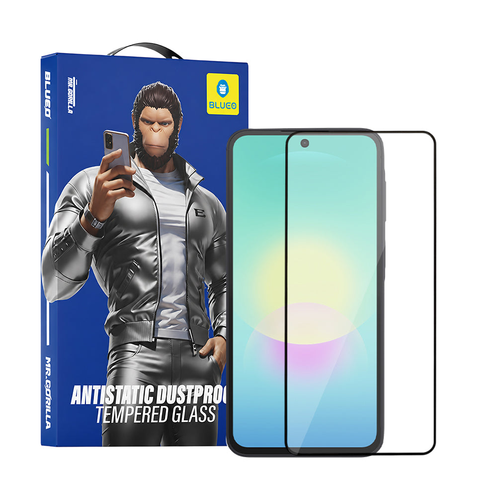 Película protetora de ecrã Blueo HD para Samsung Galaxy A27 5G / A57 5G / A37 5G, Vidro Temperado, Cola Total, 2.5D, Preto