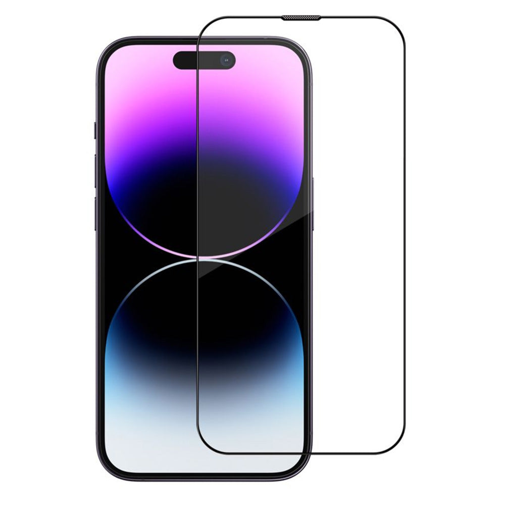 Película protetora de ecrã Blueo Sapphire Applicator Pro para Apple iPhone 15 Pro, Vidro Temperado, Cola Total, Preto