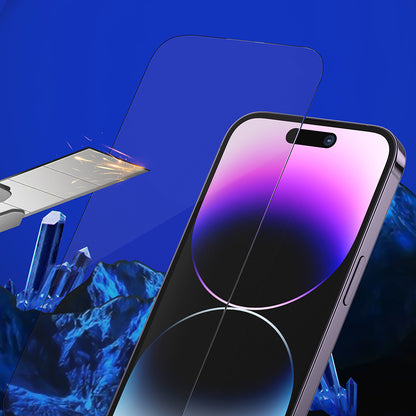 Película protetora de ecrã Blueo Sapphire Applicator Pro para Apple iPhone 15 Pro, Vidro Temperado, Cola Total, Preto