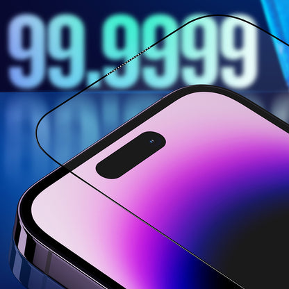 Película protetora de ecrã Blueo Sapphire Applicator Pro para Apple iPhone 15 Pro, Vidro Temperado, Cola Total, Preto