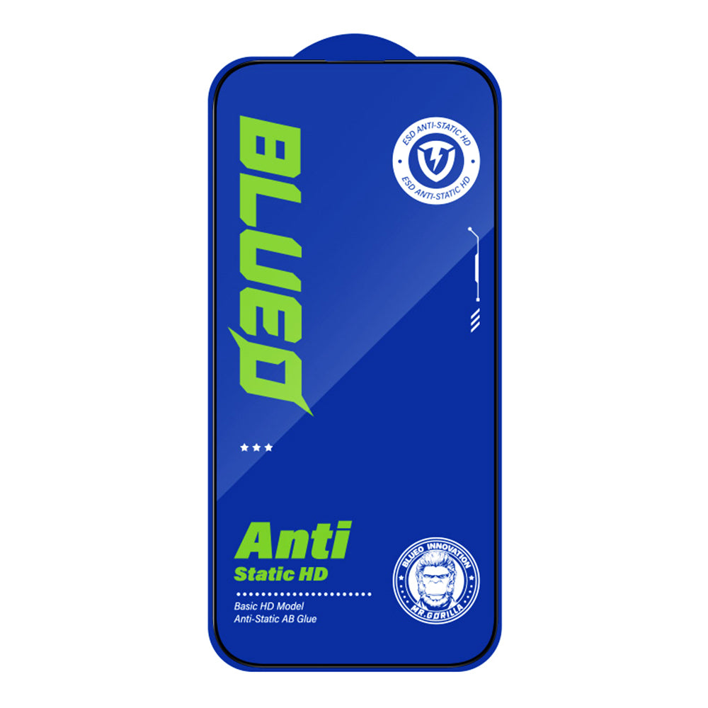 Película protetora de ecrã Blueo Silk HD para Apple iPhone 12 Pro, Vidro Temperado, Cola Total, Conjunto de 5 unidades, 2.5D, Preto
