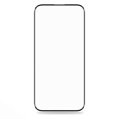 Película protetora de ecrã Blueo Silk HD para Apple iPhone 15 Pro Max, Vidro Temperado, Cola Total, Conjunto de 5 unidades, 2.5D, Preto