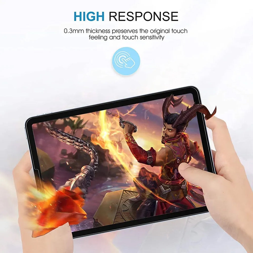Película protetora de ecrã Clear Lito Classic para Apple iPad (2025) / (2022), Vidro Temperado, Cola Total, 2.5D