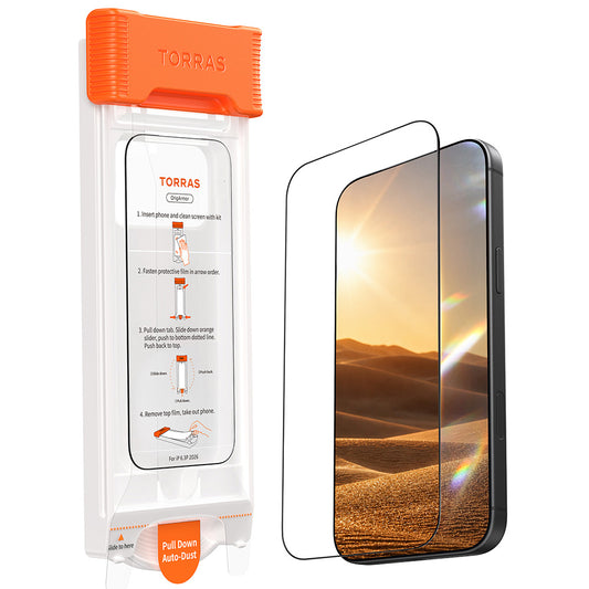 Película protetora de ecrã Torras OrigArmor para Apple iPhone 18 Pro Max / 17 Pro Max, Vidro Temperado, Cola Total