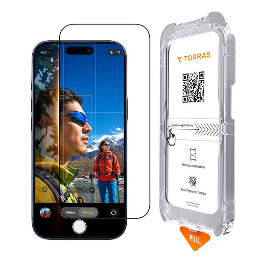 Película protetora de ecrã Torras Sunview AR para Apple iPhone 18 Pro Max / 17 Pro Max, Vidro Temperado, Cola Total