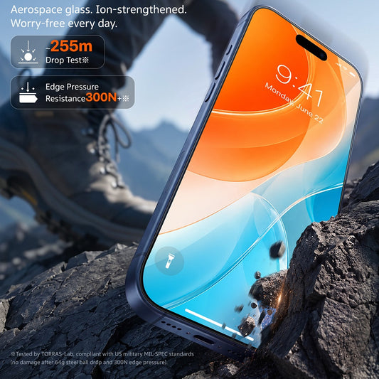 Película protetora de ecrã Torras Sunview AR para Apple iPhone 18 Pro Max / 17 Pro Max, Vidro Temperado, Cola Total