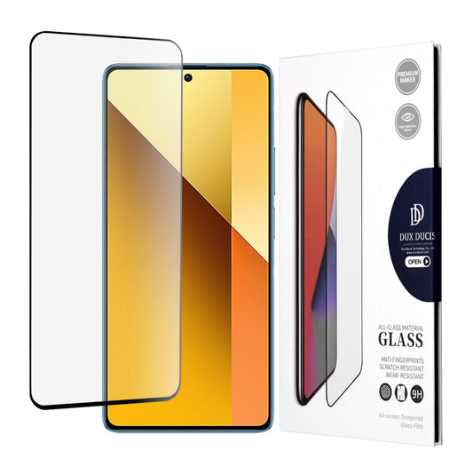 Película Protetora de Ecrã DUX DUCIS para Xiaomi Redmi Note 13 4G / Note 13 Pro 4G / Note 13 5G, Vidro Temperado, Colagem Total, Preta