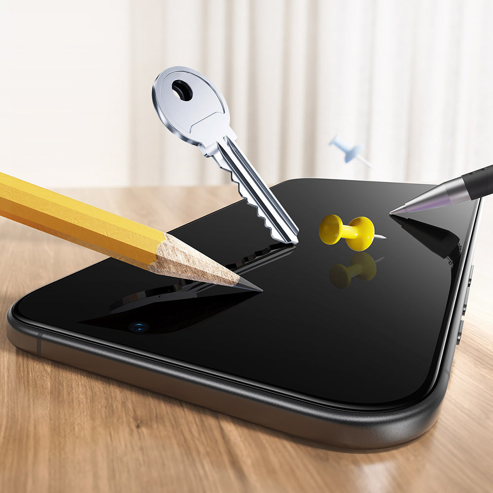 Película Protetora de Ecrã ESR Armorite UltraFit para Apple iPhone 17 Pro, Vidro Temperado, Full Glue, Conjunto de 2 peças, Preta