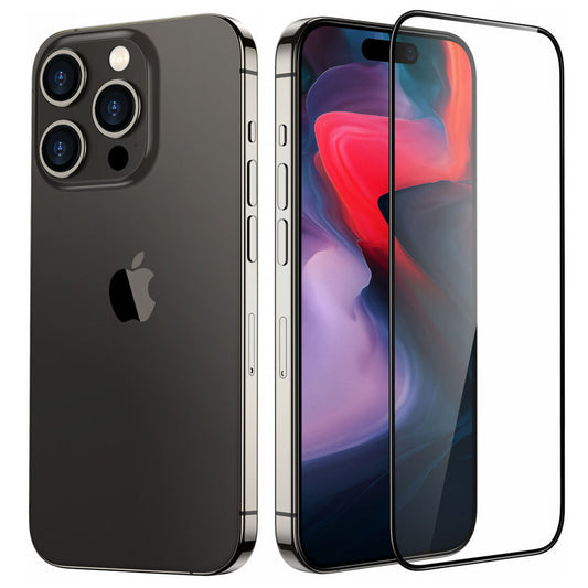 Película protetora de ecrã ESR Armorite UltraFit para Apple iPhone 18 Pro, Vidro Temperado, Cola Total, Conjunto de 3 unidades, Preto