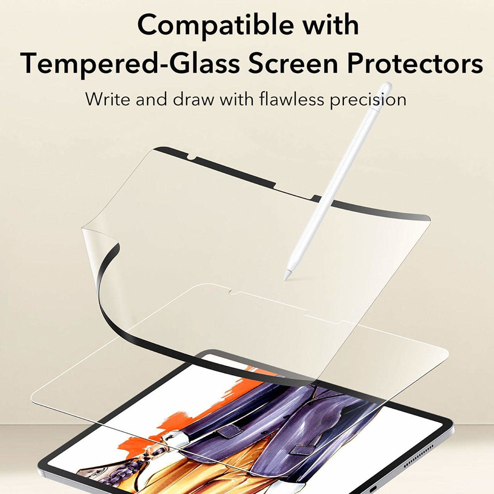 Película Protetora de Ecrã ESR Paper Feel Magnética para Apple iPad (2025) / (2022), Plástico