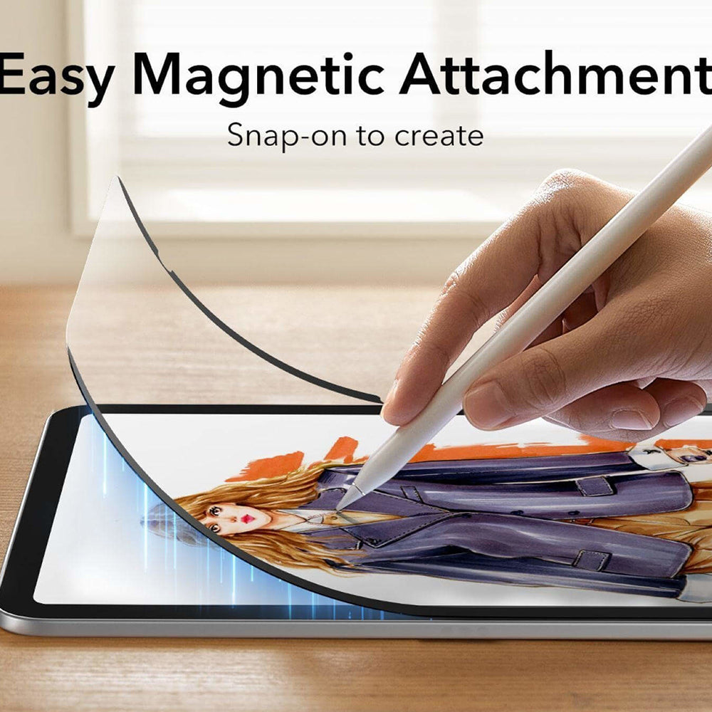 Película Protetora de Ecrã ESR Paper Feel Magnética para Apple iPad (2025) / (2022), Plástico
