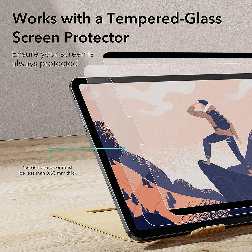 Película Protetora de Ecrã ESR Paper Feel Magnética para Apple iPad Air 11 (2025) / Air 11 (2024), Plástico