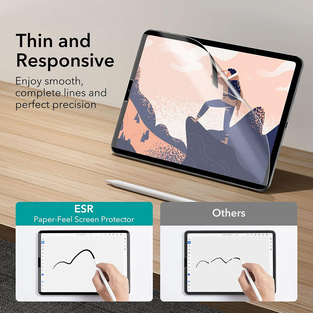 Película Protetora de Ecrã ESR Paper Feel Magnética para Apple iPad Air 11 (2025) / Air 11 (2024), Plástico