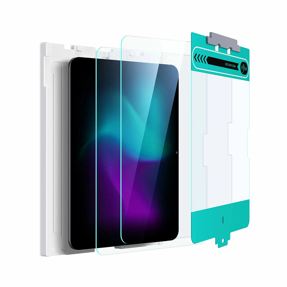 Película Protetora de Ecrã ESR para Apple iPad Pro 11 (2024), Vidro Temperado, Full Glue, Conjunto de 2 peças