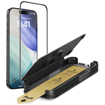 Película Protetora de Ecrã ESR UltraFit Armorite Pro para Apple iPhone 17 / 16 Pro, Vidro Temperado, Full Glue, Preta