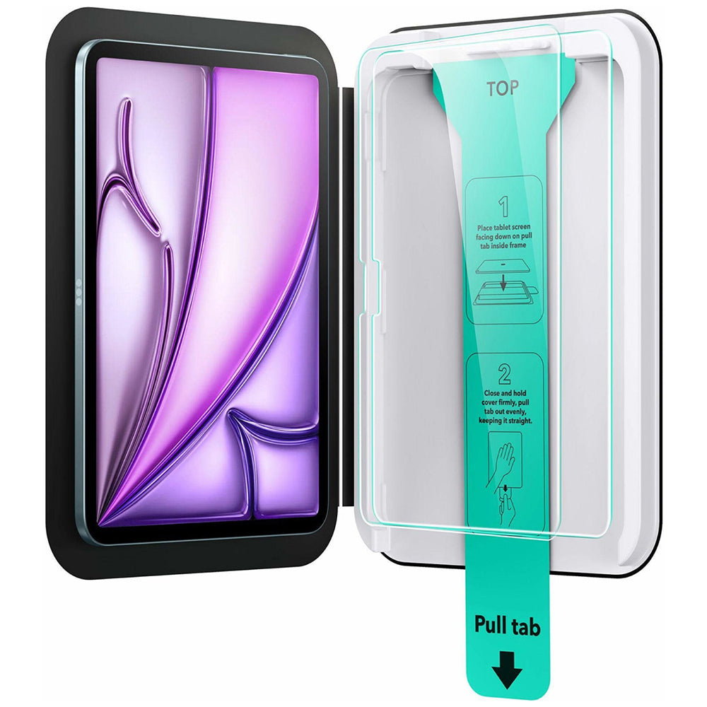Película Protetora de Ecrã ESR UltraFit para Apple iPad Pro 11 (2024), Vidro Temperado, Colagem Total, Conjunto de 2 Peças