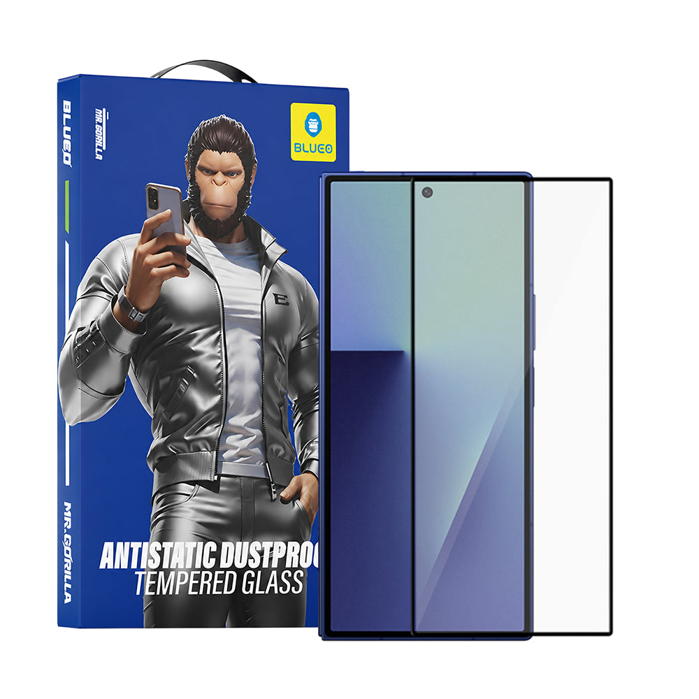 Película protetora para ecrã exterior Blueo HD para Samsung Galaxy Z Fold8 Ultra F971 / Z Fold7 F966, vidro temperado, cola total, 2.5D, preta