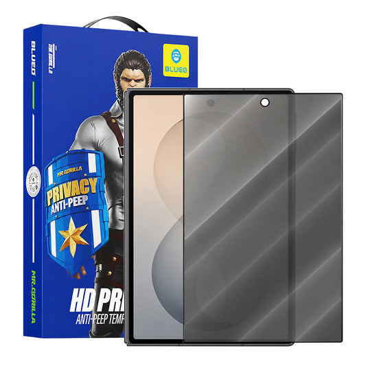 Película de proteção de ecrã Exterior Privacy Blueo Anti-Peep para Samsung Galaxy Z Fold8 F971, Vidro Temperado, Cola Total