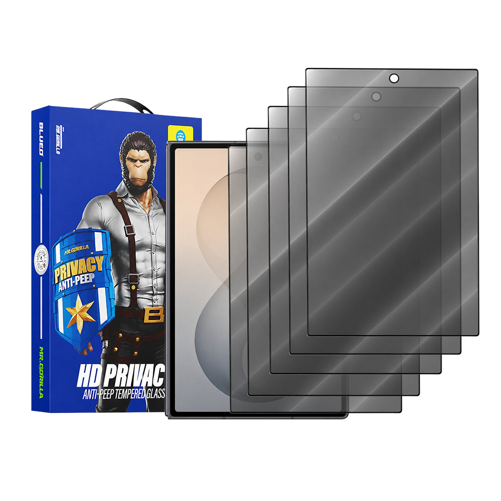 Película de proteção de ecrã Exterior Privacy Blueo Anti-Peep para Samsung Galaxy Z Fold8 F976, Vidro Temperado, Cola Total, Conjunto de 5 unidades