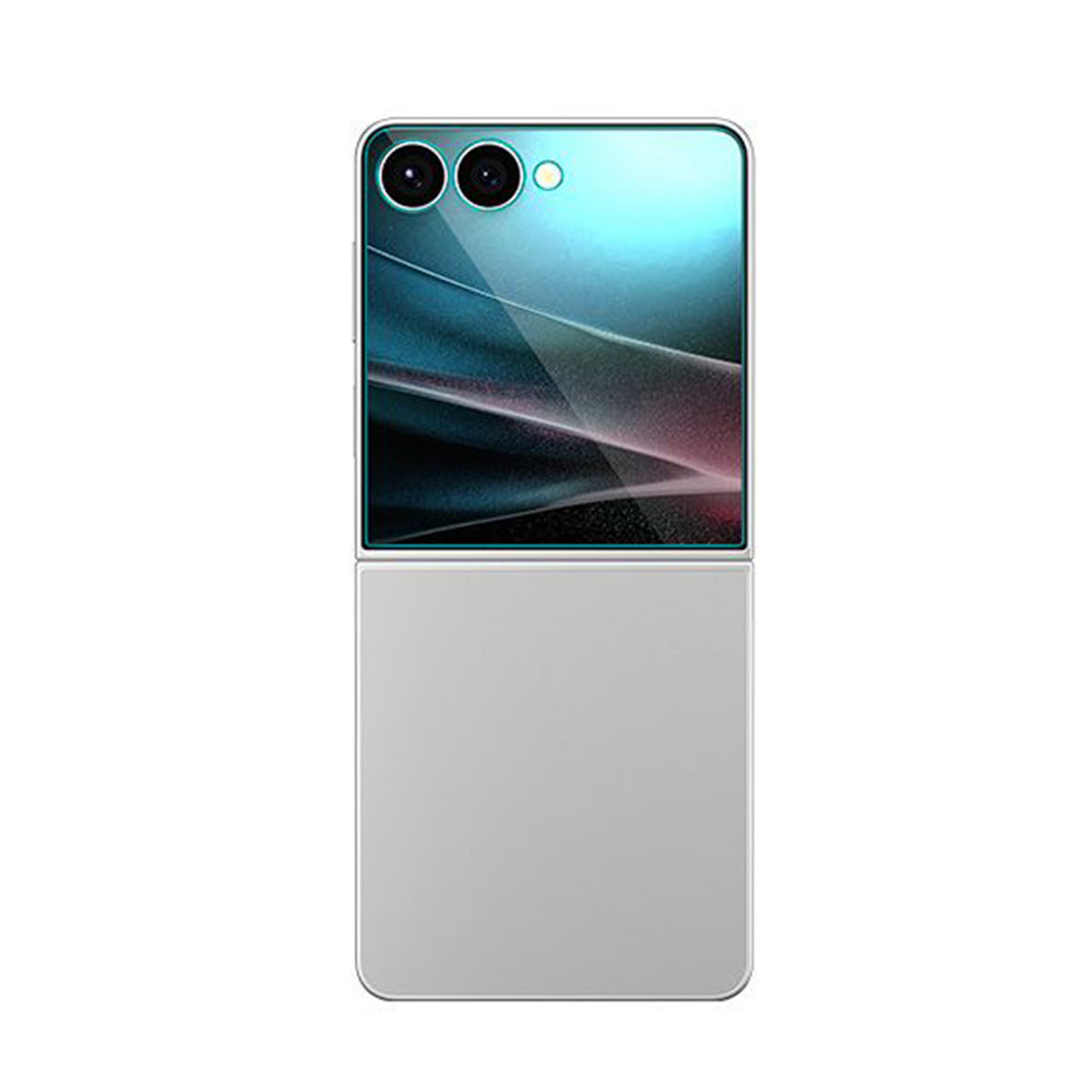 Película Protetora de Ecrã Exterior Spigen GlastR EZ FIT para Samsung Galaxy Z Flip7 F766, Vidro Temperado, Colagem Total