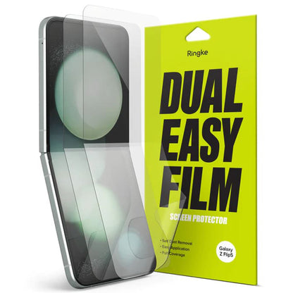 Película Protetora de Ecrã Interior Ringke Dual Easy para Samsung Galaxy Z Flip5 F731, Plástico, Conjunto de 2 peças