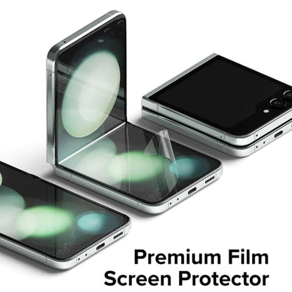 Película Protetora de Ecrã Interior Ringke Dual Easy para Samsung Galaxy Z Flip5 F731, Plástico, Conjunto de 2 peças