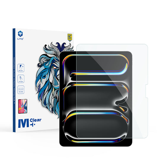 Película protetora de ecrã Lito Classic para Apple iPad Air 13 (2026) / Pro 13 (2025), Vidro Temperado, Cola Total, 2.5D