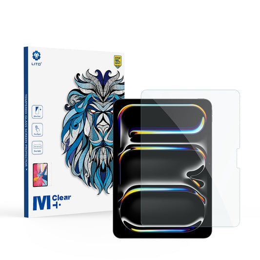 Película protetora de ecrã Lito Classic para Apple iPad Pro 11 (2024), Vidro Temperado, Cola Total, 2.5D