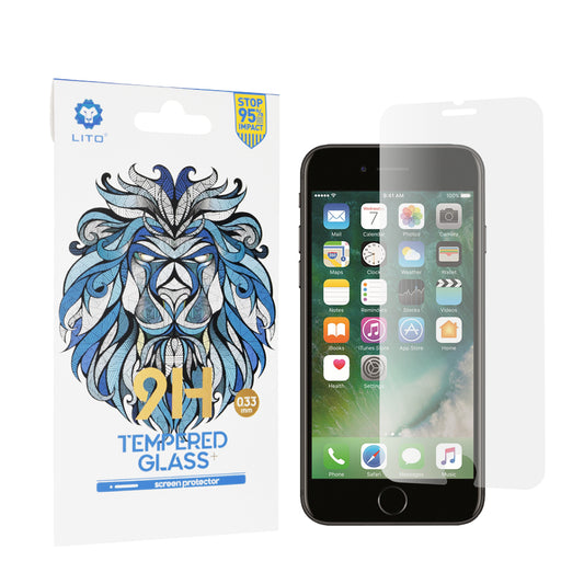 Película protetora de ecrã Lito Classic para Apple iPhone SE (2022) / SE (2020) / 8 / 7, Vidro Temperado, Cola Total, 2.5D