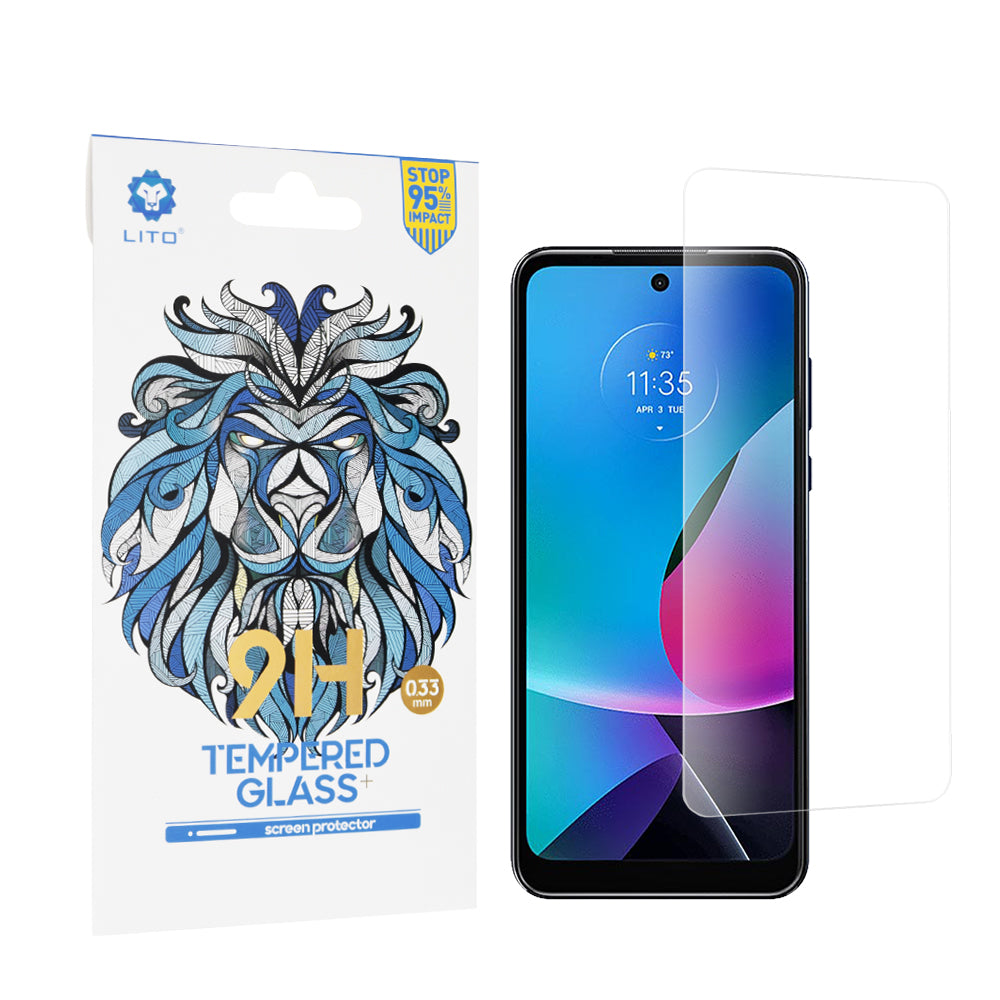Película protetora de ecrã Lito Classic para Motorola Moto G Play (2023), Vidro Temperado, Cola Total, 2.5D