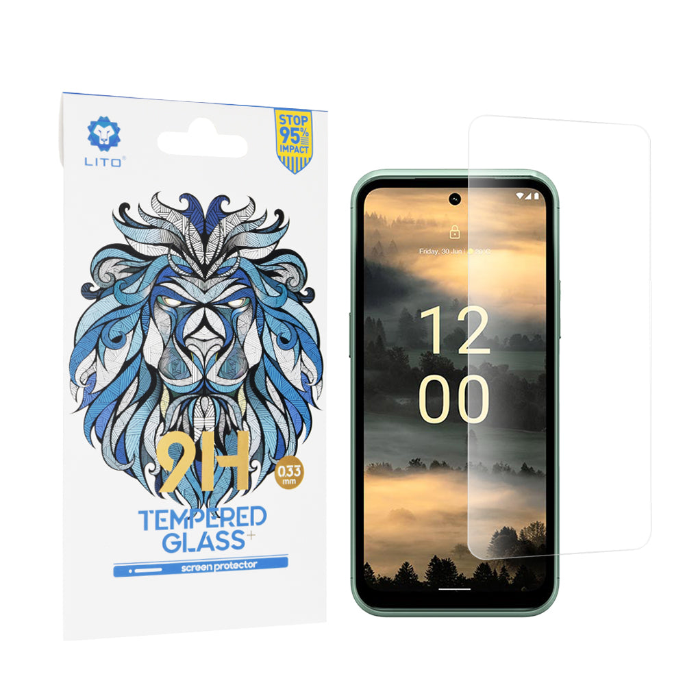 Película protetora de ecrã Lito Classic para Nokia XR21, Vidro Temperado, Cola Total, 2.5D