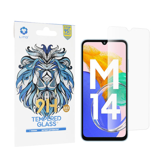 Película protetora de ecrã Lito Classic para Samsung Galaxy M14 5G M146, Vidro Temperado, Cola Total, 2.5D