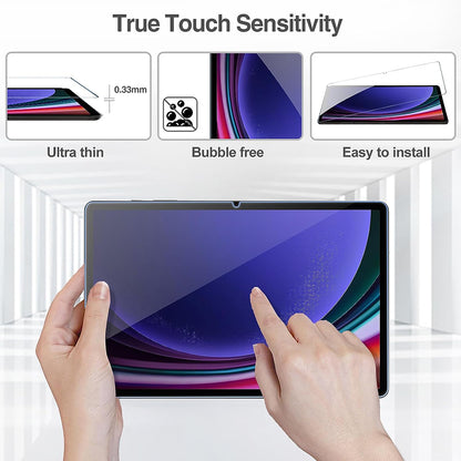 Película protetora de ecrã Lito Classic para Samsung Galaxy Tab S10+ / Tab S9 FE+ / Tab S9+, Vidro Temperado, Cola Total, 2.5D