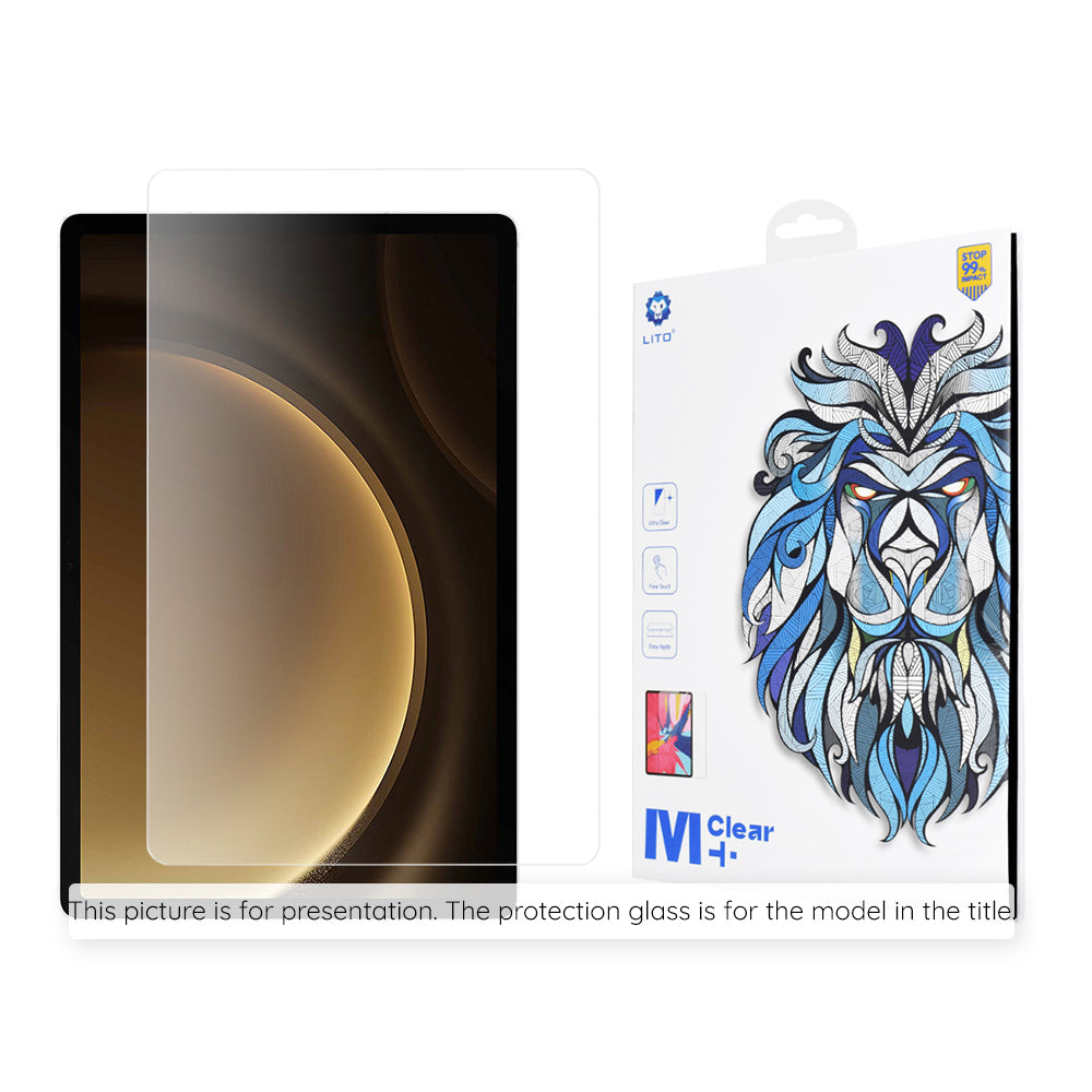 Película protetora de ecrã Lito Classic para Samsung Galaxy Tab S10 Ultra / Tab S9 Ultra, Vidro Temperado, Cola Total, 2.5D