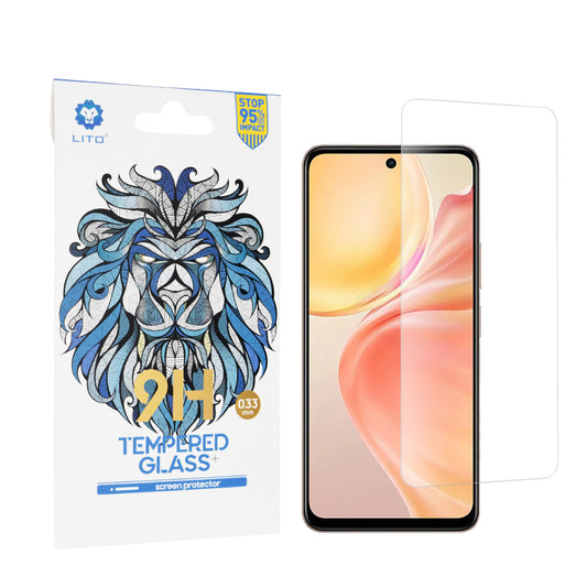 Película protetora de ecrã Lito Classic para vivo Y28 4G, Vidro Temperado, Cola Total, 2.5D