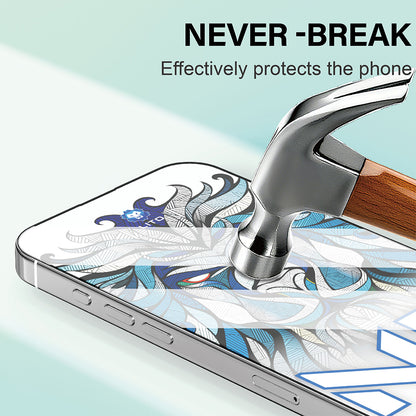 Película Protetora de Ecrã Lito NB para Apple iPhone 17 / 16 Pro, Vidro Temperado, Full Glue, Preta