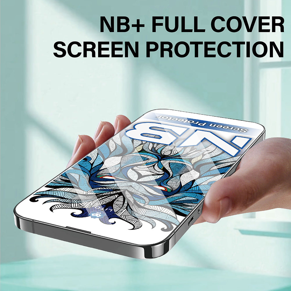 Película Protetora de Ecrã Lito NB para Apple iPhone 17 Air, Vidro Temperado, Full Glue, Preta