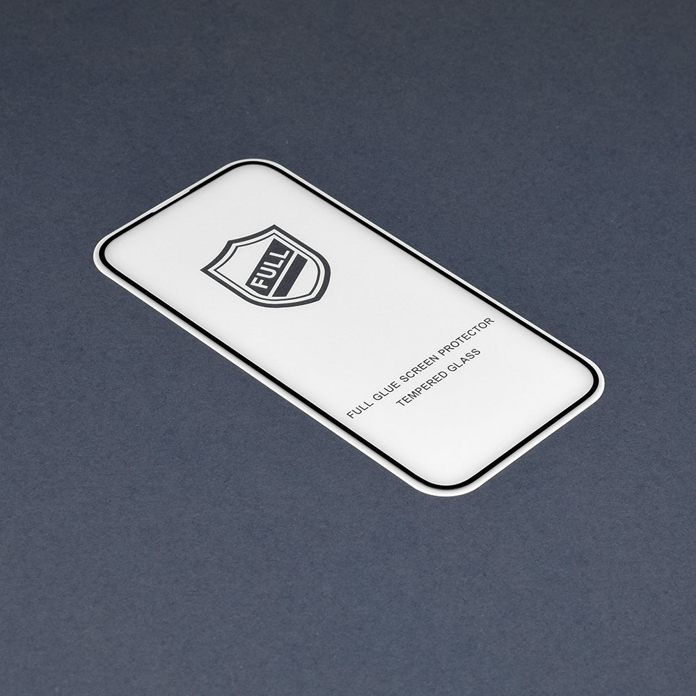 Película protetora de ecrã Lito para Apple iPhone 15 Pro Max, Vidro Temperado, Cola Total, 2.5D, Preto