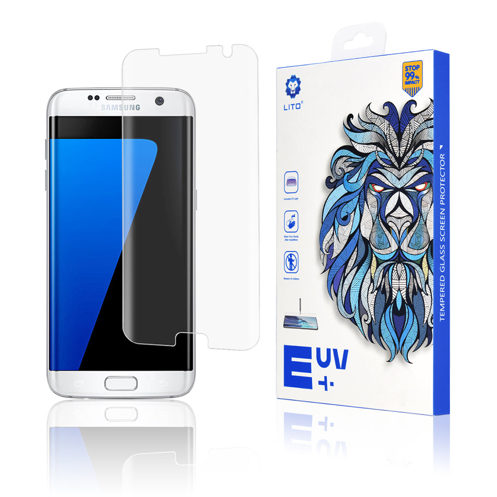 Película protetora de ecrã Lito para Samsung Galaxy S7 edge G935, Vidro Temperado, Cola UV, 3D