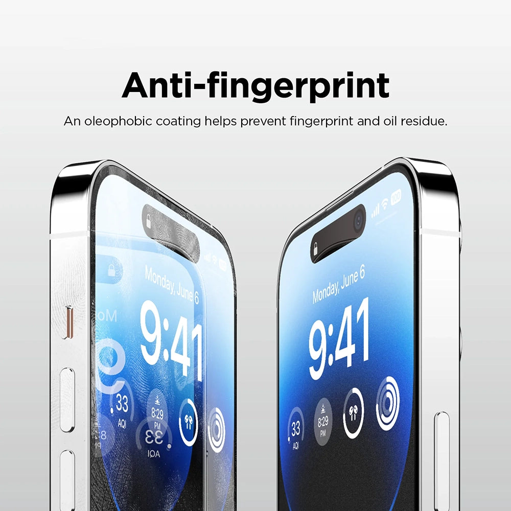 Película Protetora de Ecrã Fosco Anank 5X Reforçada para Apple iPhone 17 Air, Vidro Temperado, Full Glue, 2.5D, Preta