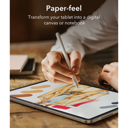 Película protetora de ecrã Matte ESR Paper Feel para Apple iPad Air 11 (2026) / Air 11 (2025), Plástico, Conjunto de 2 unidades