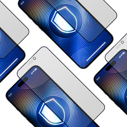 Matte Privacy Screen Protector 3MK HardGlass Max for Apple iPhone 17 Pro, Tempered Glass, Full Glue