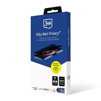 Película Protetora de Ecrã Matte Privacy 3MK Silky para Apple iPhone 17 Pro Max, Plástico